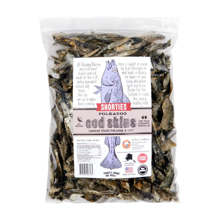 polkadog - Cod Skin Shorties (Dog Treats)